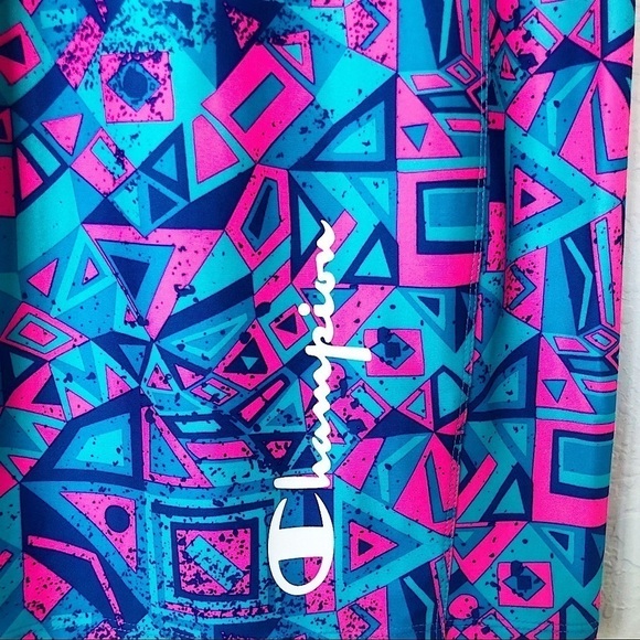 Champion Womens MTV Bodycon Dress MultiColor Small‎ Geometric Mini 90’s vibe - Picture 7 of 12